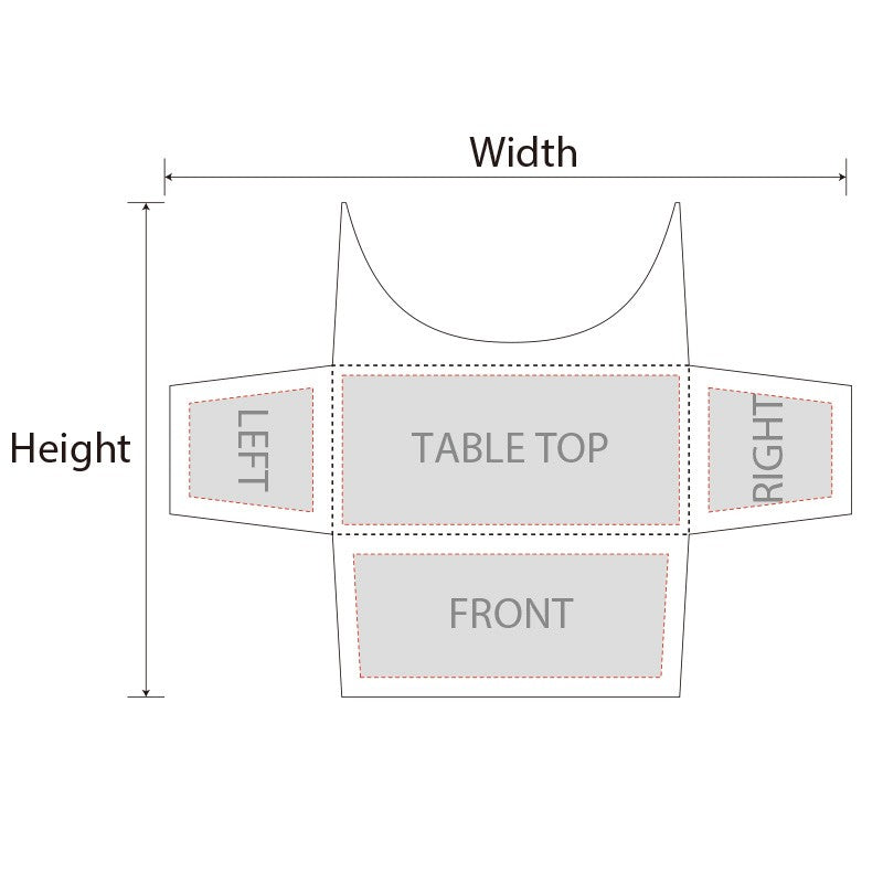 Stretch Table Covers with Open Back