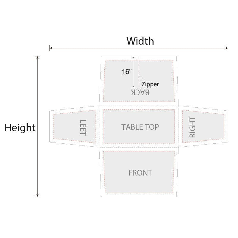 Stretch Table Covers with Zipper