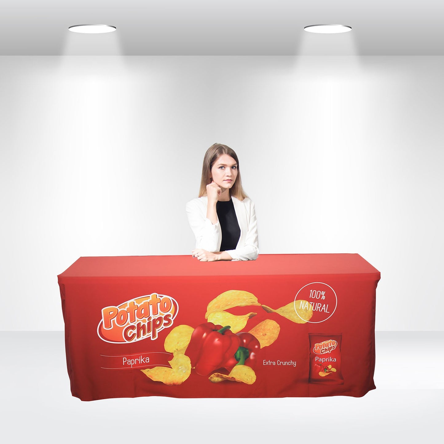 Fitted Table Covers Back with Zipper