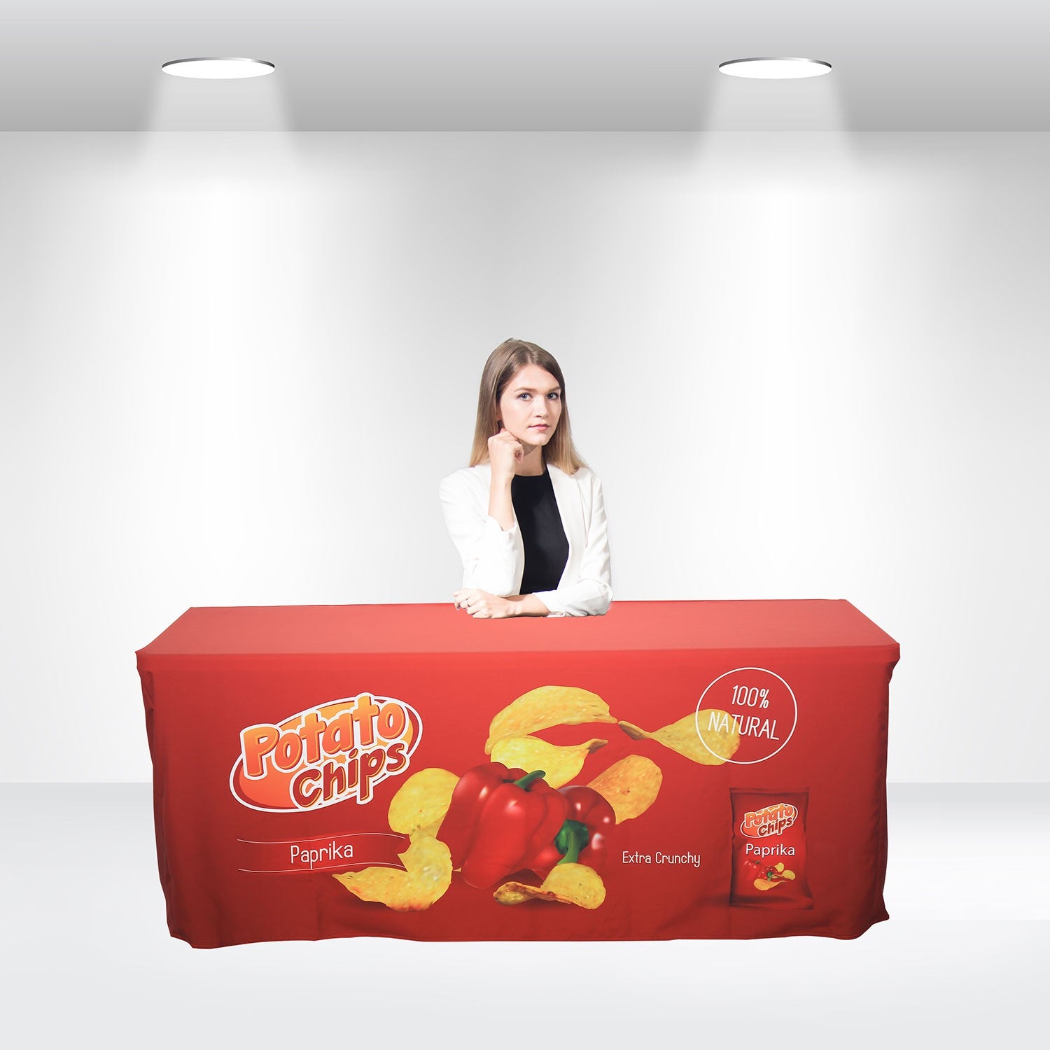 Fitted Table Covers Back with Zipper
