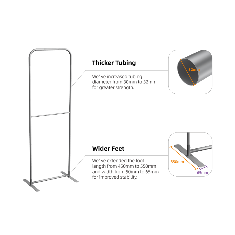 Fabric Banner Stand (Round Corners)