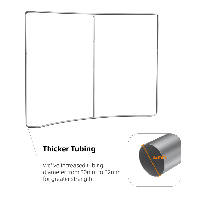 Curved Tension Fabric Display