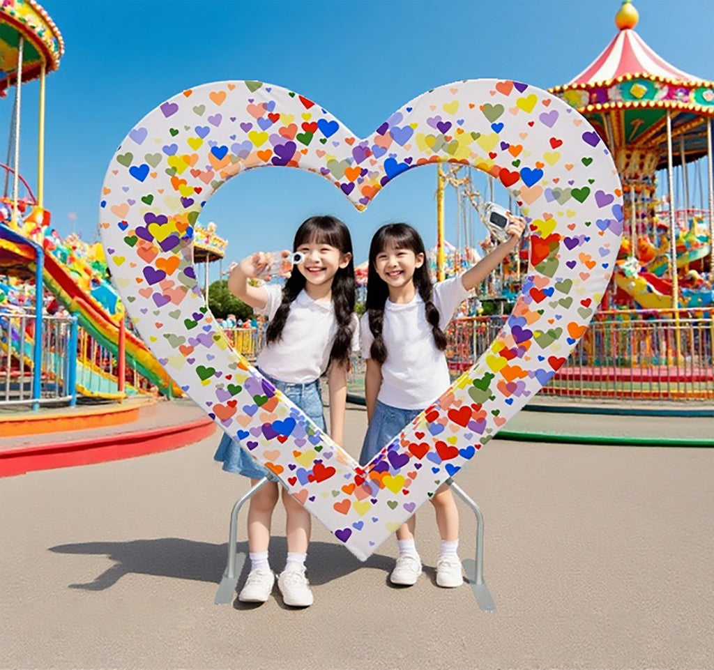 Double Layer Heart Shaped Backdrop