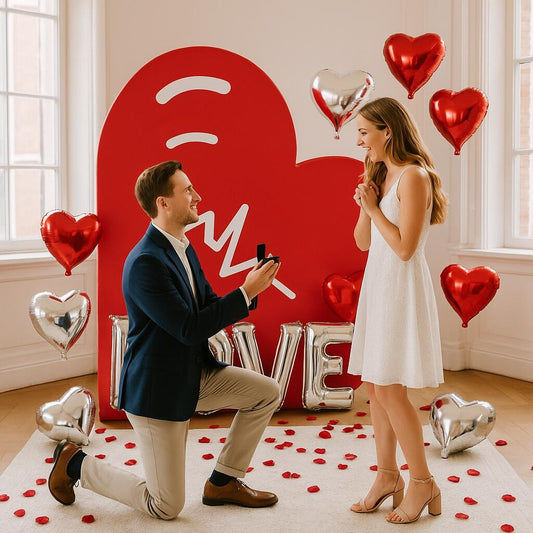 3D Heart Shaped Backdrop