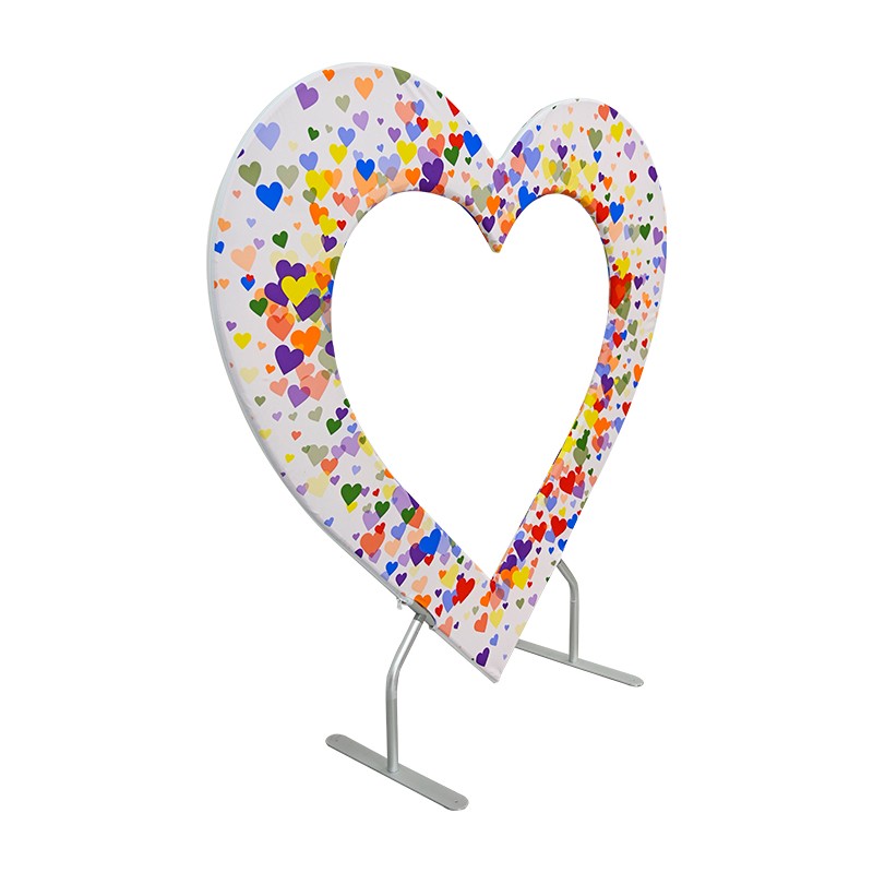 Double Layer Heart Shaped Backdrop
