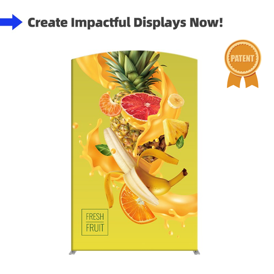 Arch-Top Fabric Banner Stand