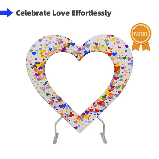 Double Layer Heart Shaped Backdrop