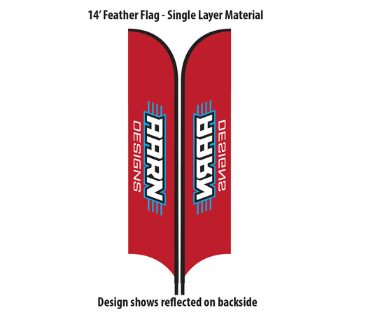 Custom 14' Feather Flag