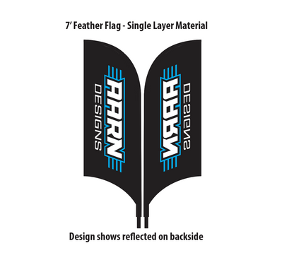 Custom 7' Feather Flags